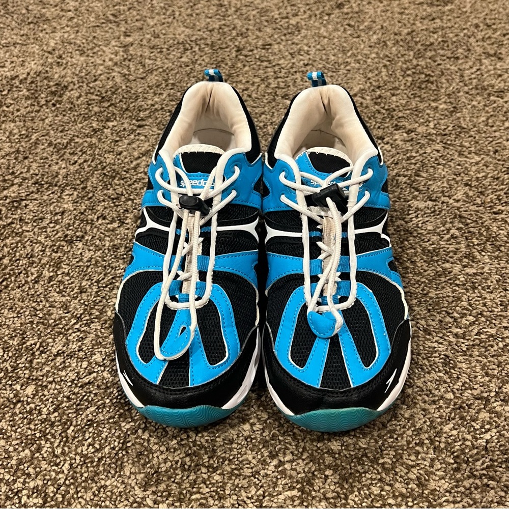 SPEEDO Hydro Comfort 4.0 Women’s 8 water shoe black blue athletic lightweight